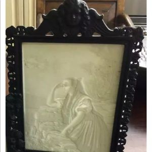 KPM Bisque Porcelain Lithophane Candleholder,